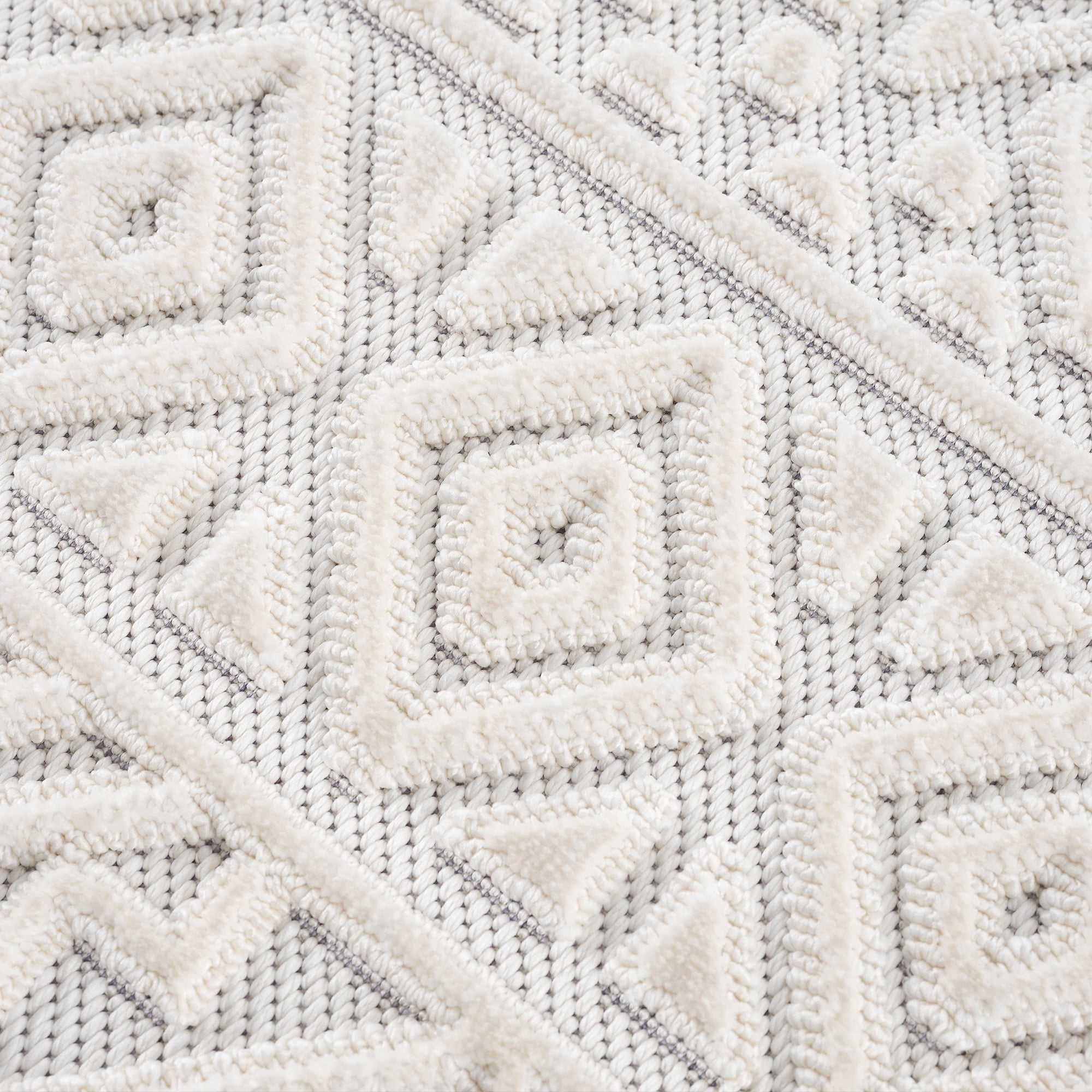 United Weavers Keya Sofi Modern Geometric Area Rug, White, 5'3" x 7'2"