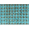 thumbnail image 1 of Ahgly Company Indoor Rectangle Abstract Light Blue Modern Area Rugs, 7' x 10', 1 of 4