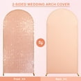 thumbnail image 6 of Bling Arch Backdrop Cover, Sequin Wedding Arch Stand Cover With Round Sequins, Zipper Design Banquet Backdrop Cover Decoration for Birthday Party, 6 of 9