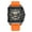 Orange, variant on MEGIR Men Watches Fashion Square Sport Military Chronograph Luminous Silicone Band Quartz Wristwatch