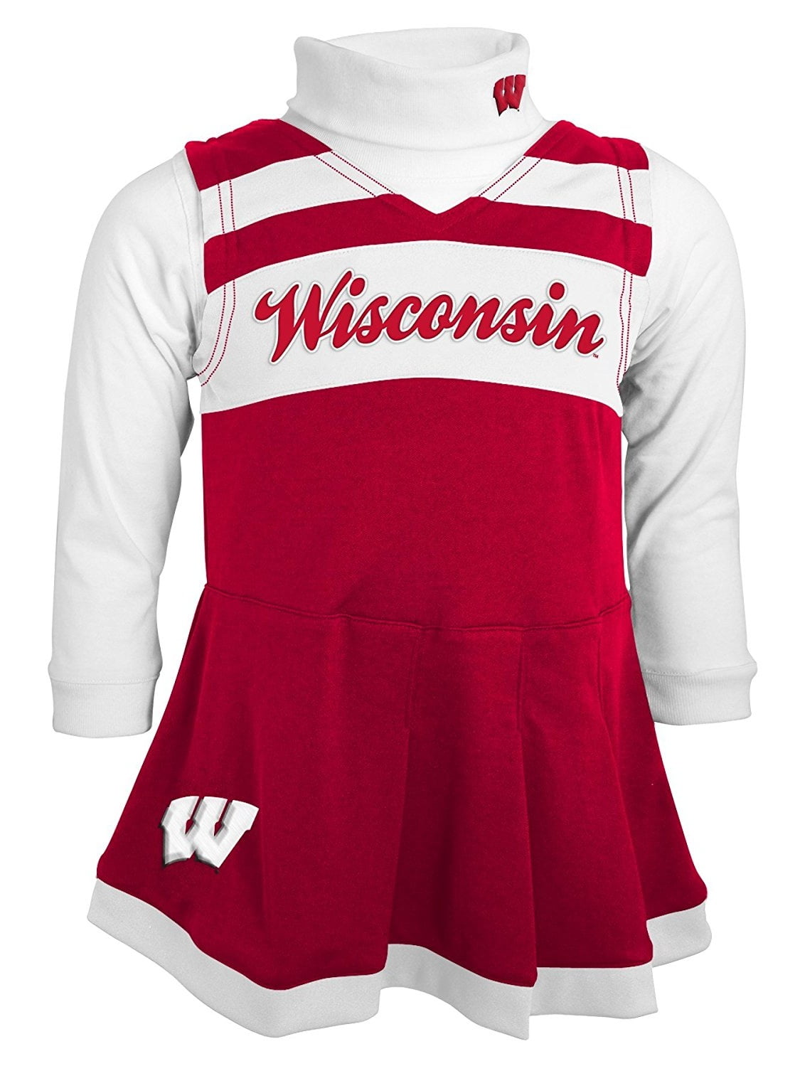Wisconsin Badgers Girls Turtleneck Cheer Jumper Dress
