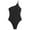 Black, variant on womens swimsuits One Shoulder Swimsuit Bathing Suit for Women with Ring Accent One Piece Swimsuit with Tummy Control