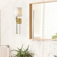 thumbnail image 5 of 1 Light Wall Sconce In Traditional Style-25 Inches Tall And 5.5 Inches Wide Z-Lite 805-1S-Rb-Wh, 5 of 5