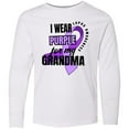 thumbnail image 3 of Inktastic I Wear Purple For My Grandma Lupus Awareness Long Sleeve Youth T-Shirt, 3 of 5