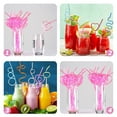 thumbnail image 2 of Miangastore 20Pcs Novelty Creative Shape Straws Plastic Straws Creative Drinking Straws Random Color, 2 of 8