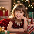 thumbnail image 2 of Juego de collares PinkSheep Christmas para niñas de 3 a 8 años con caja, 2 of 9
