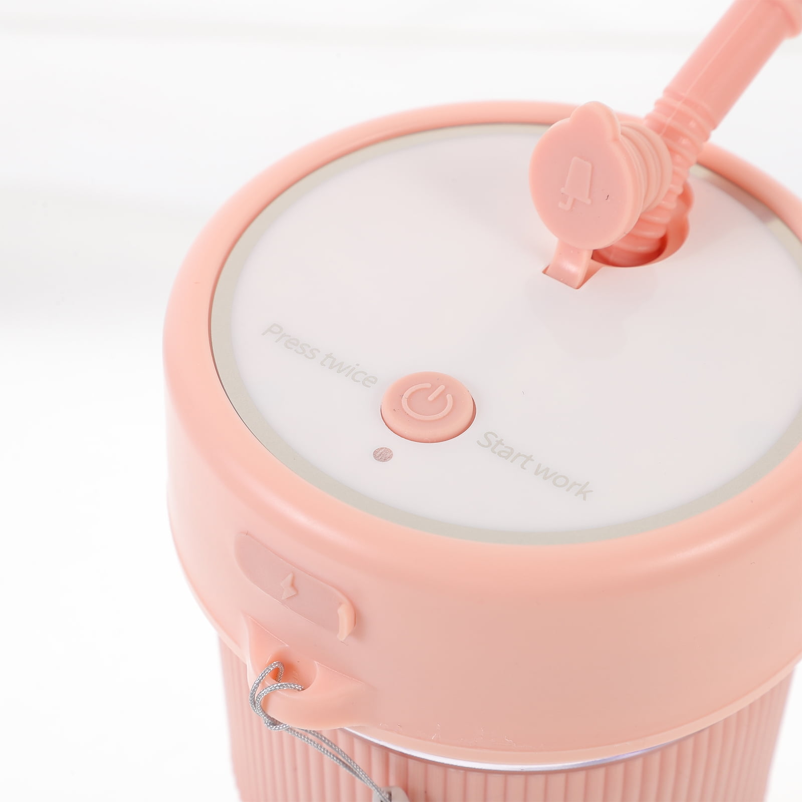 Toyandona Portable Pink Electric Juicer Cup for Fresh Juice and Smoothies 2Pcs