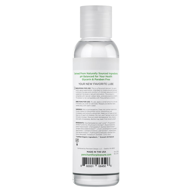 penchant organic aloe-based personal lubricant Personal Lubricant Penchant Organic Aloe Vera Lube 120ml main image 1