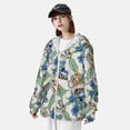 thumbnail image 3 of Lsque Dinosaurs And Leaves UPF 50+ Lightweight Sun Protection Men's Women's Long Sleeve Shirt, Hoodie Performance -XX-Large, 3 of 9