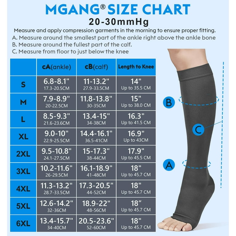 Men's support hose knee high online