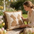 thumbnail image 5 of Easter Embroidery Decorative Pillow Cover Farmhouse Holiday for Spring Home, 5 of 5