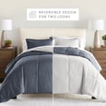 thumbnail image 6 of All Season Reversible Comforter Set Breathable Cool in Stone & Light Gray Cal King/King Size Bedding by Comfort Canopy, 6 of 19