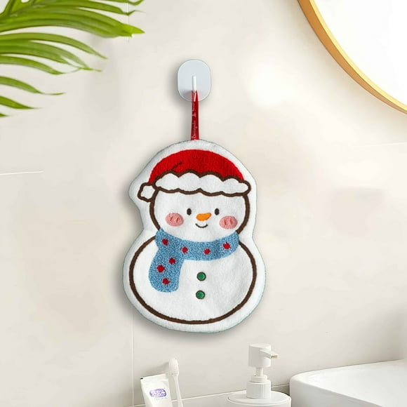 Los regalos de Navidad se pueden colgar como toallas de casa, toallas de baño y toallas de mano navideñas para niños.