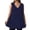 Marine, variante sur Ixbnca Camisoles Grande Taille pour Femmes Col en V Sans Manches Longues Chemises Femmes Décontractées Amples Fluides Blouses