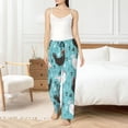 thumbnail image 4 of Salouo Lovely Roosters Print Women's Pajama Pants Casual Loose Sweatpants PJs Flowy Pants Drawstring Palazzo for Women Wide Leg Pants Lounge Pajama -Medium, 4 of 8