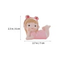 thumbnail image 2 of Milisten Pink Resin Cake Ornament for Decor Lovely Cartoon Girl Statue for Birthday Party Supply 1pc, 2 of 8
