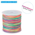 thumbnail image 2 of Unique Bargains 0.8mm x 109 Yard Nylon Satin Cord 0.8mm Beading String Braided Rope, Colorful, 2 of 6