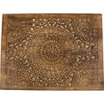 thumbnail image 5 of Northlight Set of 3 Walnut Brown Stackable Mandala Nesting Tables  24", 5 of 5