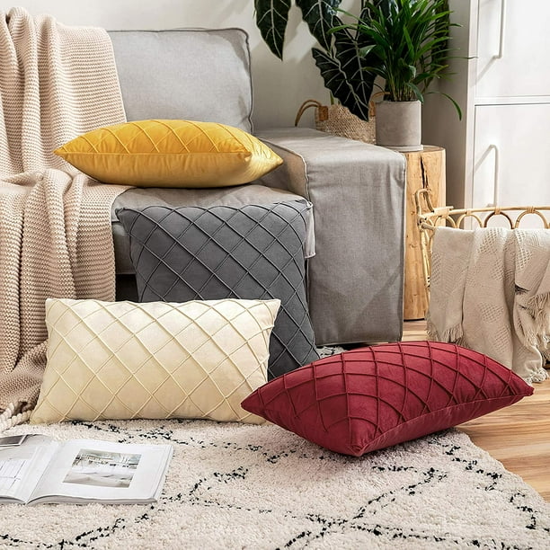Couch top pillow shams