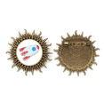 thumbnail image 1 of Universo y la nave extraterrestre Pin de gancho de metal vintage con forma de sol Unbranded M, 1 of 3