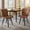 Brown 2pcs, variant on PU Leather Dining Chairs Set of 2/4, Upholstered Kitchen Chairs with Thick Cushion & Metal Legs, Armless Modern Dining Room Chairs, Easy Clean Faux Leather Side Chairs (Cream 2pcs)