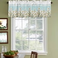 thumbnail image 4 of 2 Pack Valances for Windows, Spring Daisy Window Valances for Living Room/Bedroom/Bathroom, Watercolor Botanical Flowers Blue Striped Light Filtering Kitchen Curtain Valance 42"W x18" L, 4 of 9