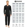 thumbnail image 6 of MoFiz Men's Bamboo Pajamas Set Long Sleeve V-Neck Top and Pants with Pockets Loungewear 2-Piece for Men, 6 of 6
