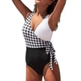 thumbnail image 4 of Aayomet Maillot de Bain une Pièce pour Femmes Résistant au Chlore Col Carré, Noir m, 4 of 4