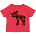 thumbnail image 3 of Inktastic Moose Silhouette Plaid Boys or Girls Toddler T-Shirt, 3 of 5