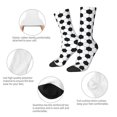 thumbnail image 4 of Honeii Soccer Ball Print Adult Socks,Crew Socks,Casual Calf Socks,Daily Wear Socks for Men & Women, Perfect for Sports, Casual and Everyday Use, 4 of 6
