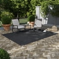 thumbnail image 3 of Mainstays 6 ft. x 8 ft. Single-Rib Needlepunch Outdoor Rug, Charcoal, 3 of 9