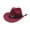 Wine, variant on Men's Cowboy Hats Classic Outdoor Fedora Hats Cowboy Hat Wide Brim Western Cowboy Cowgirl Hats One Size
