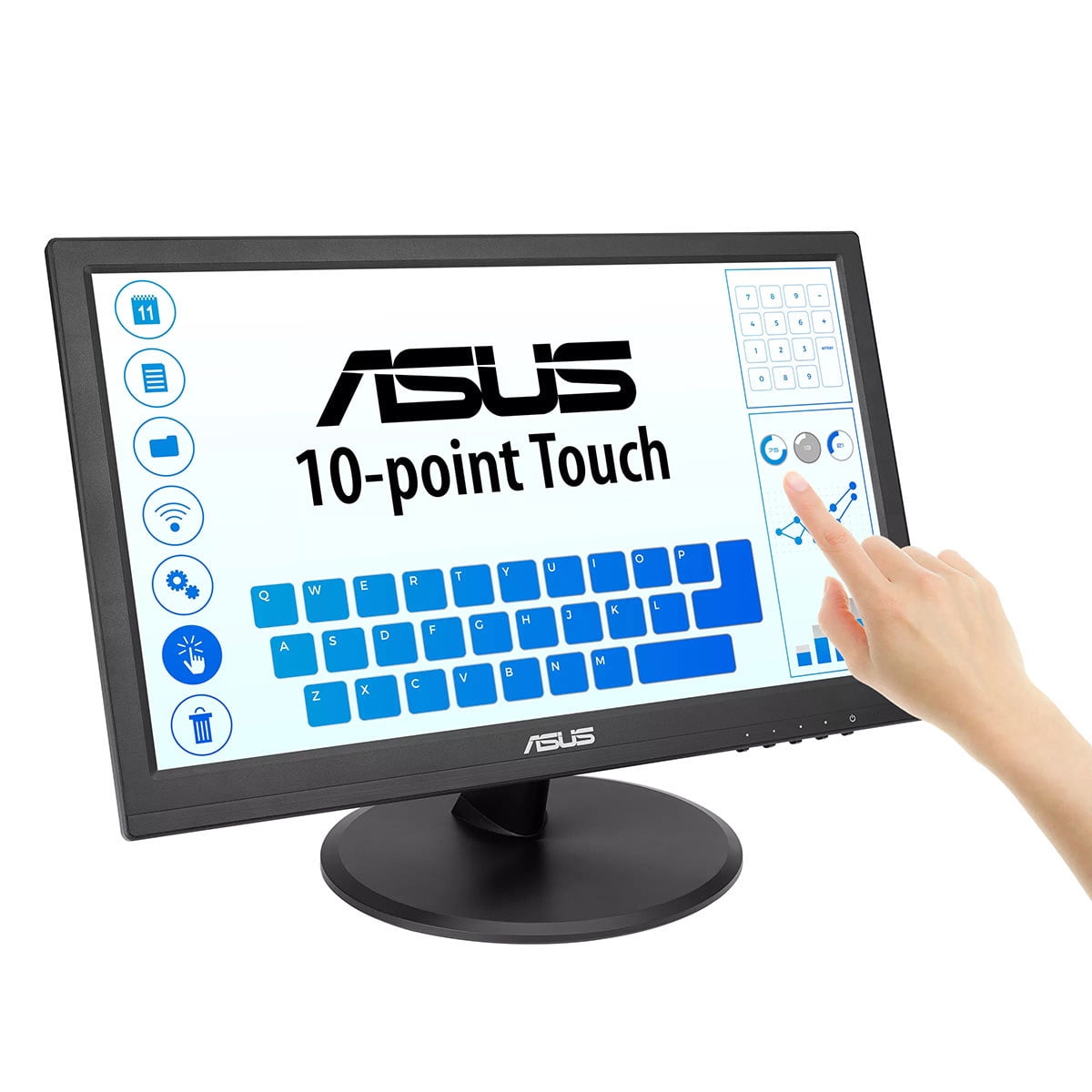 ASUS VT169HE 15.6" 16:9 Full HD Touchscreen IPS LED Monitor, Black