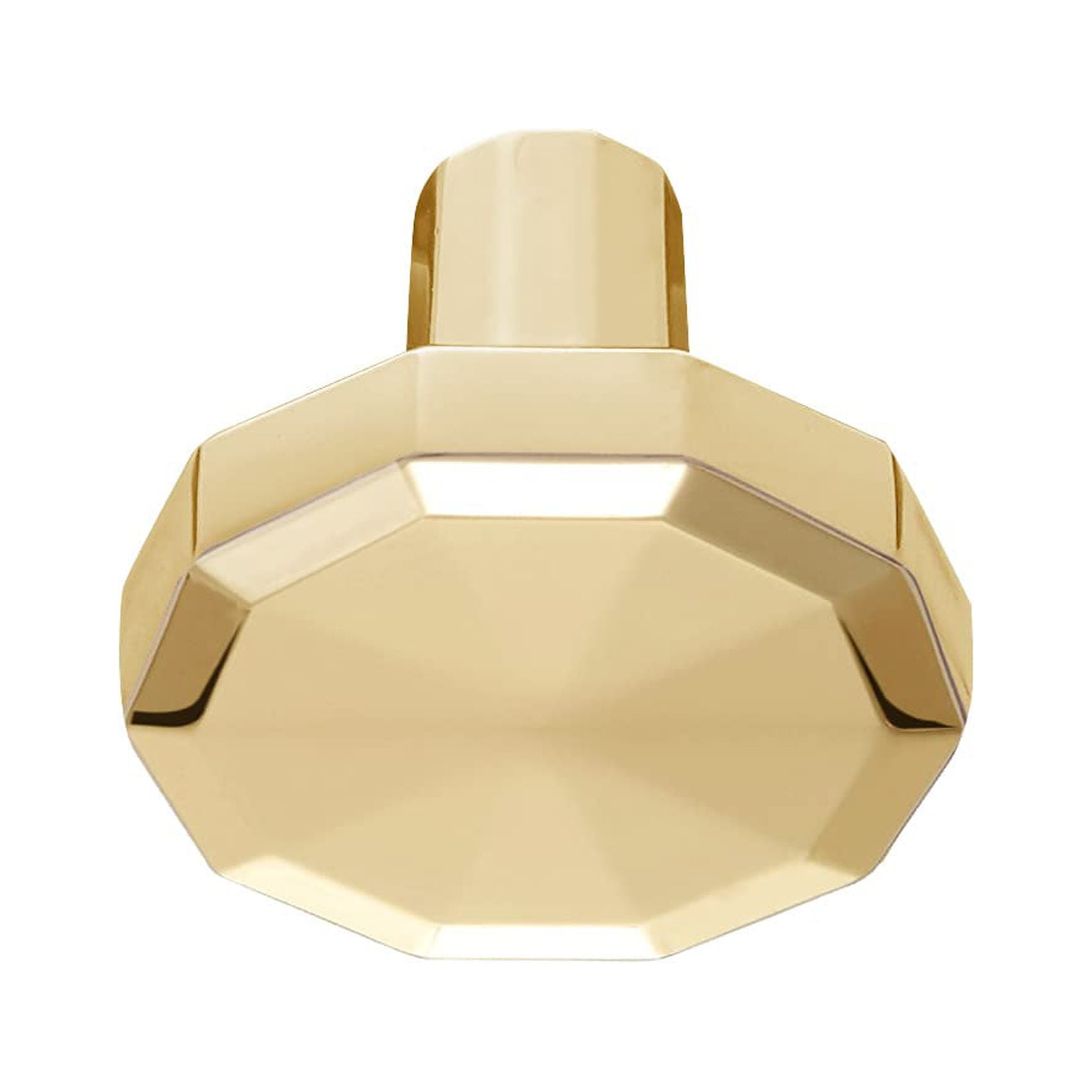Utopia Alley 10pcs Hanover Cabinet Ring Pull Knob - Decorative Cabinet Drop Pull Knobs for Cabinets and Drawers - Vintage Cabinet Hardware with Hand Finished Polished Gold - Pull Knobs 1.2"