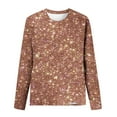 thumbnail image 4 of Kaemgyyd Tops for Women Trendy Sequin Crew Neck Long Sleeve Sparkle Shirt Spring Glitter Party Blouse Clubwear, 4 of 4