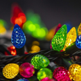 thumbnail image 2 of C6 Christmas String Lights, 100 LED 32 FT Christmas Lights Outdoor with 8 Modes, Xmas Wedding Party Tree Holiday Decoration, Multi-Colored, 2 of 4