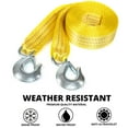 thumbnail image 3 of NEIKO 51005A Heavy-Duty Tow Strap with Hooks, 2 Inches by 20 Feet, Woven Polyester Webbing, and 10,000-Pound Capacity, HD Truck Recovery Strap and ATV Tow Strap, Tow Rope for Vehicles, 3 of 7