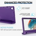 thumbnail image 3 of for Samsung Galaxy Tab A8 10.5 2022 (SM-X200/X205/X207) case, Shockproof, Silicone Rubber EVA Portable Handle Stand Protective Kids Cover Case for Samsung Galaxy A8 10.5 Inch Tablet 2022, Purple, 3 of 5