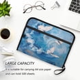 thumbnail image 6 of Accordion File Organizer with Zip Closure 13 Pockets Expanding File Folder Letter A4 Paper Document Organizer for Home Office Butterflies and Circular Motif, 6 of 7
