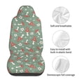 thumbnail image 5 of Sikiie Retro Hippie Groovy Mushroom Car Seat Protector 2 Pack Car Seat Cushion Mat, Car Seat Covers for SUV, Truck, Van, 5 of 7
