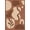 Brown, Pattern 15, variant on ODIKA 4'x6' White Orange Mid-Century Geometric Design Washable Area Rug Abstract Shapes with Retro Modern Appeal for Dorm Room, Small Living Stain Resistant Low Profile, Easy Care