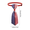 thumbnail image 4 of Yhmxh 4th of July Pet Necktie, Adjustable American Flag Collar Bows Patriotic Red White Blue Star Stripes Dog Cat Bow Tie Collar, Cute Independence Day Pet Costume Accessory for Small Medium Pets, 4 of 6