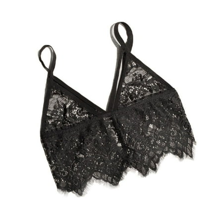 

ABIDE Womens Underwear Sleepwear Bra Vest Lingerie Lace Strap Hollow-out Bras Top