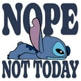 thumbnail image 2 of Mens Lilo & Stitch Classic Stitch Nope Not Today T Shirt, 2 of 5