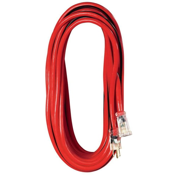 Voltec 50 Ft. 12/3 Sjtw Ug Extension Cord Red