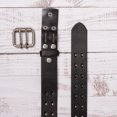 thumbnail image 4 of Snap On Double Prong Two Row Cut-out Holes Perforated Full Grain Leather Jean Belt, 4 of 4