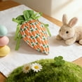 thumbnail image 2 of TanSiDing Easter Carrot Gift Bags Easter Fabric Drawstring Bag Carrot Candy Goody Treat Bags for Spring Basket Stuffers Egg Hunt Outdoor Party Favor Supplies, 2 of 6