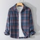 thumbnail image 1 of Blusa y camisa de manga larga con cuello vuelto, nueva camisa informal a cuadros para hombre, blusa holgada juvenil de manga larga con cuello vuelto, blusa de poliéster para hombre, 1 of 5