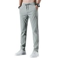 thumbnail image 1 of Men's Quick Dry Stretch Pants, Breathable Ice Cool Pants, Drawstring Sweatpants with Pockets, 1 of 5
