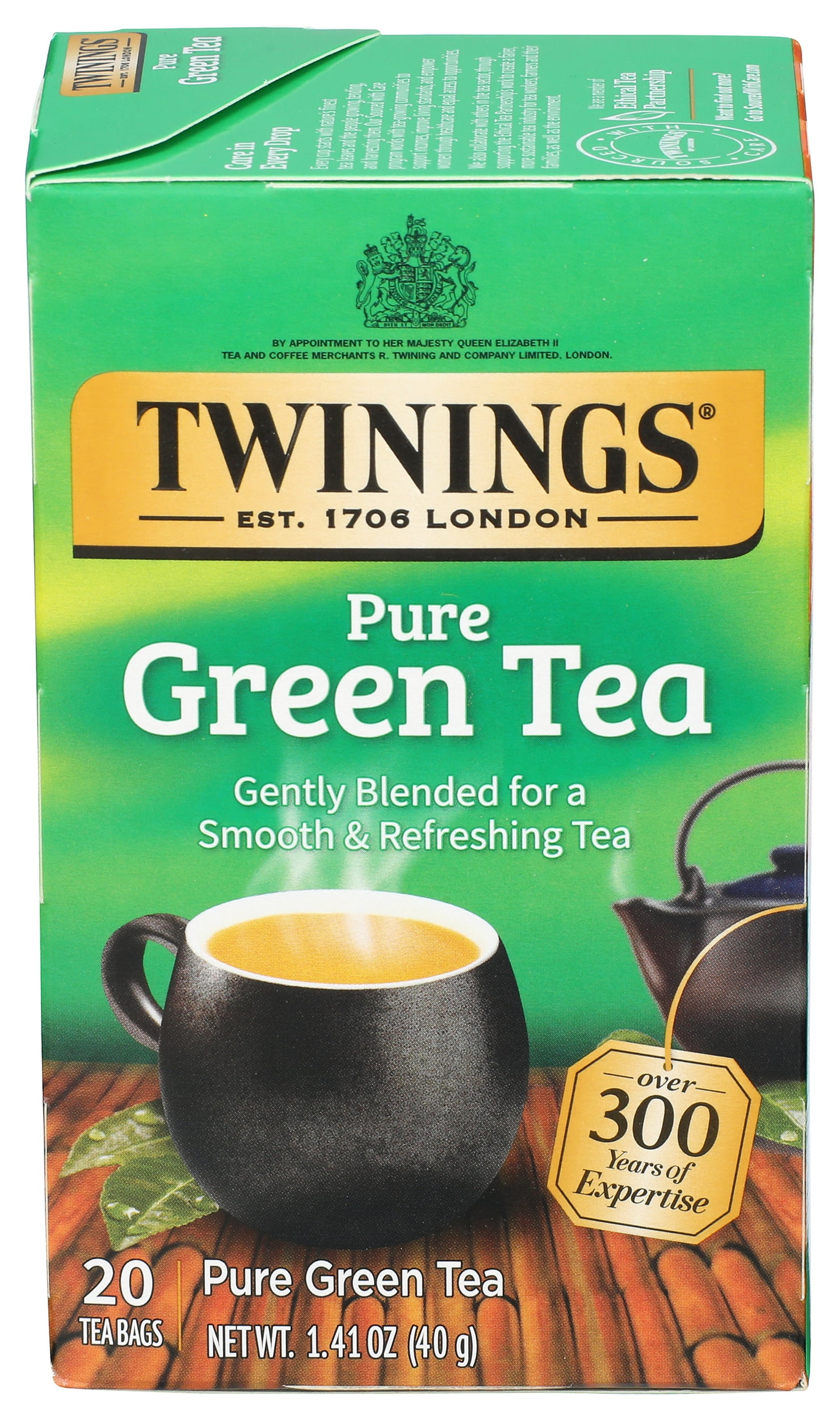 Pack of 6, Twining Pure Green Tea, 1.41 oz